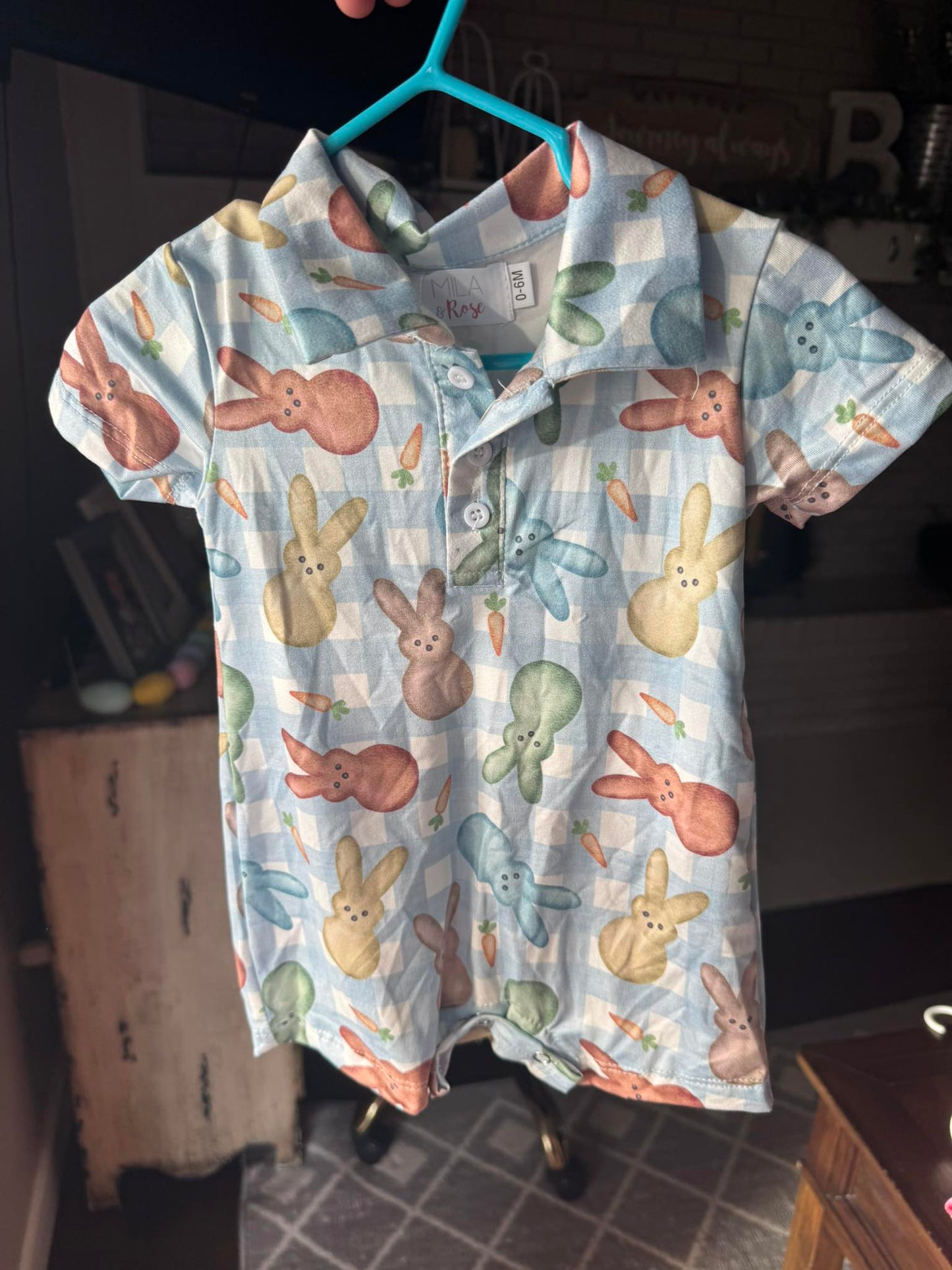 Infant Boy Carrot Patch Romper