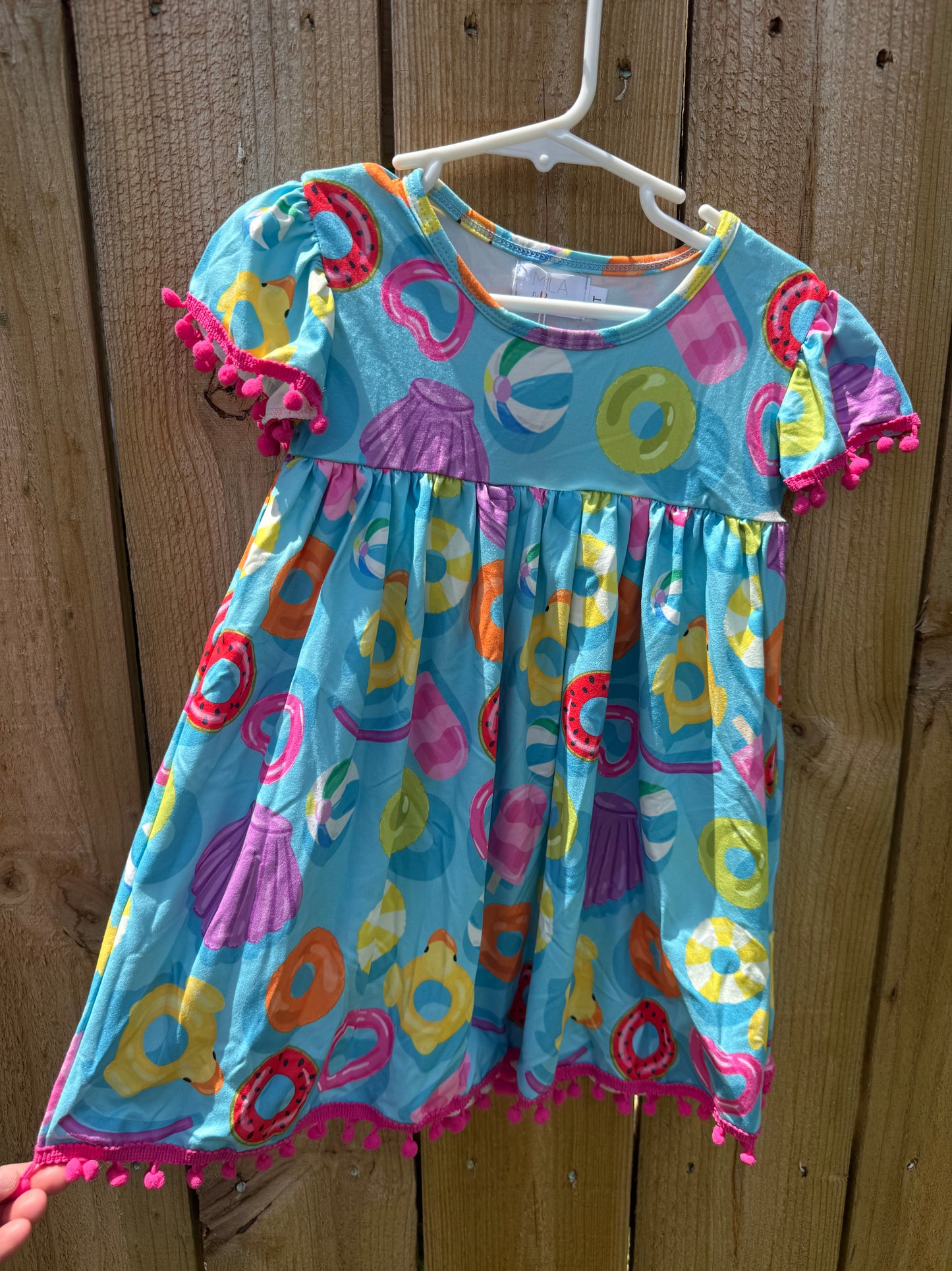 Pool Party Pom-Pom Dress