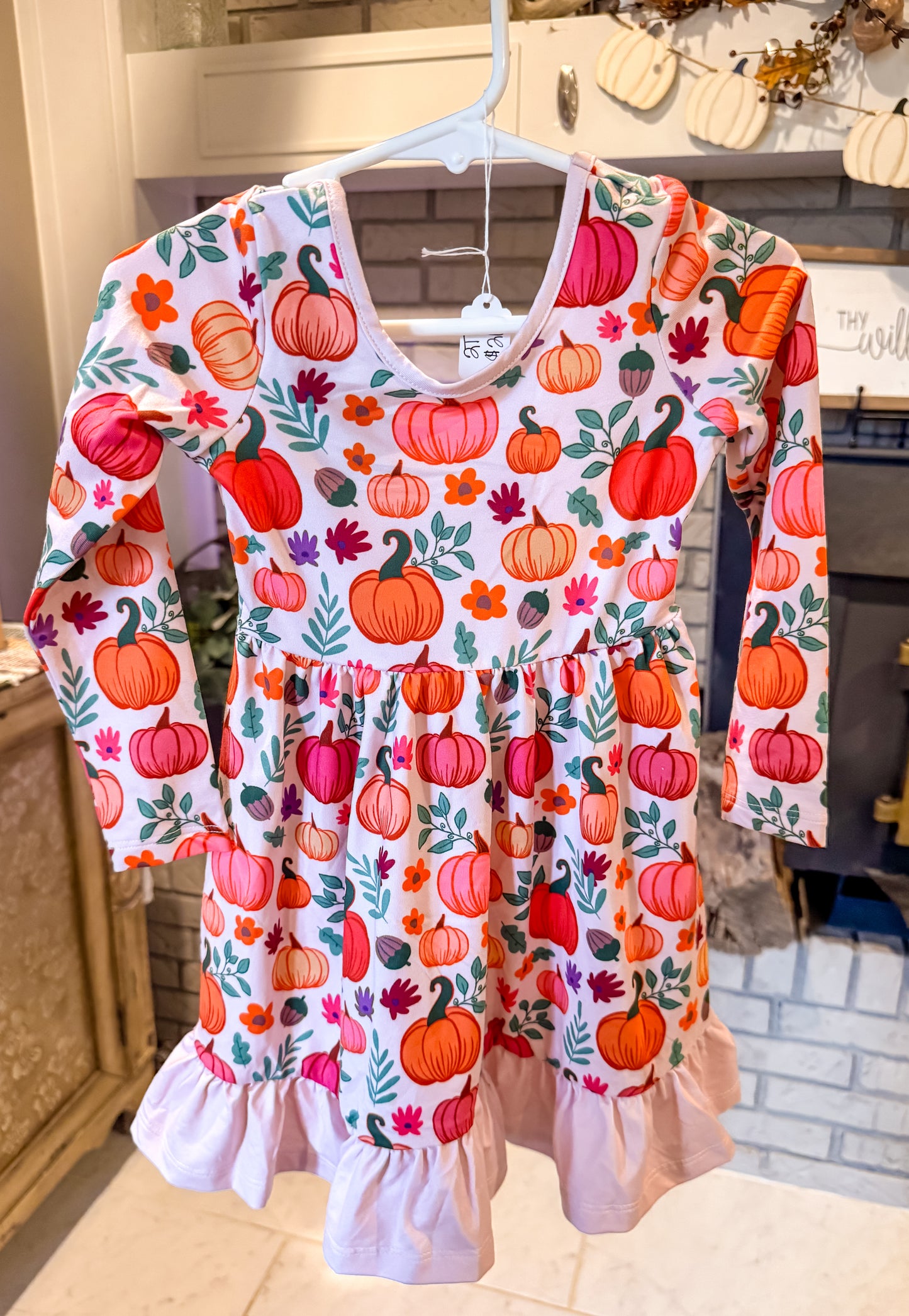 Pumpkin Patch Ruffle Dress