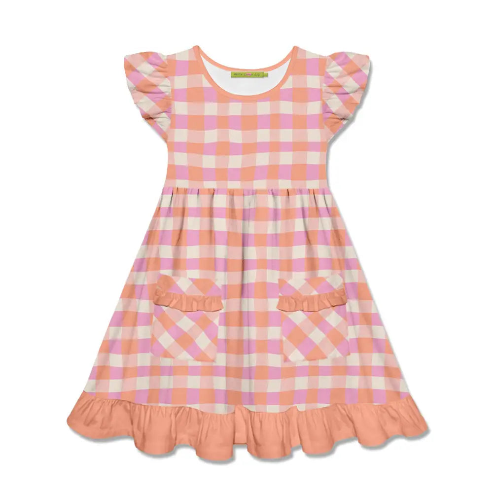 Todder/Big Girl Angel Sleeve Dresses (Choose Your Color!)