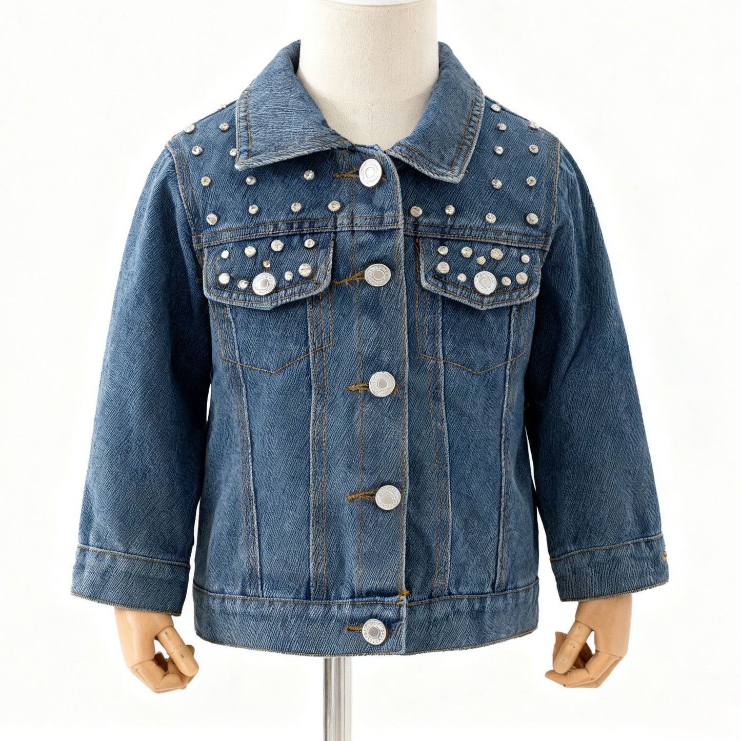 Rhinestone Jean Jacket