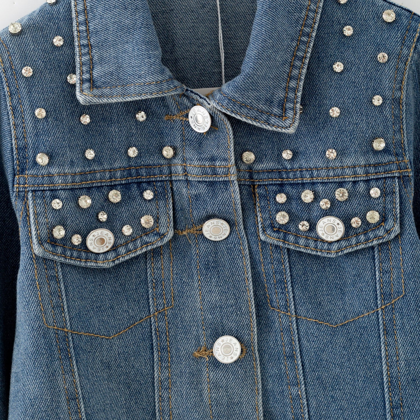 Rhinestone Jean Jacket