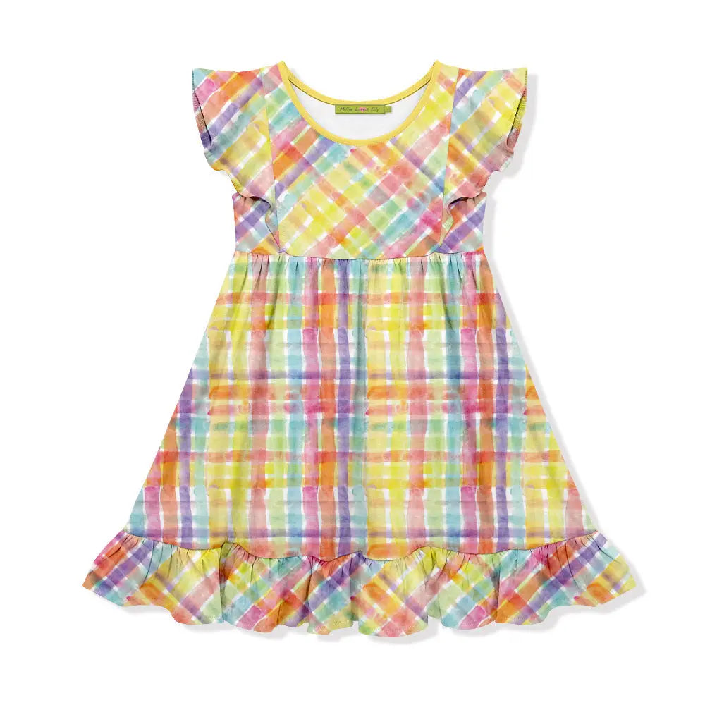 Todder/Big Girl Angel Sleeve Dresses (Choose Your Color!)