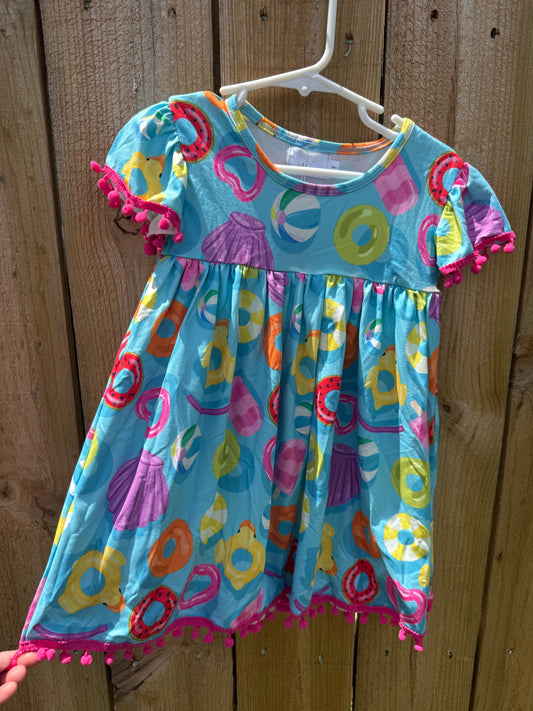 Pool Party Pom-Pom Dress