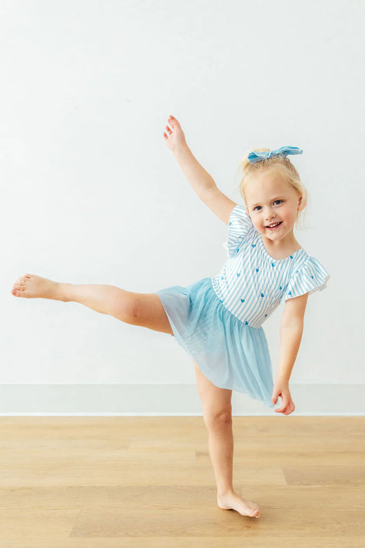 Blueberry Kisses Skirted Leotard