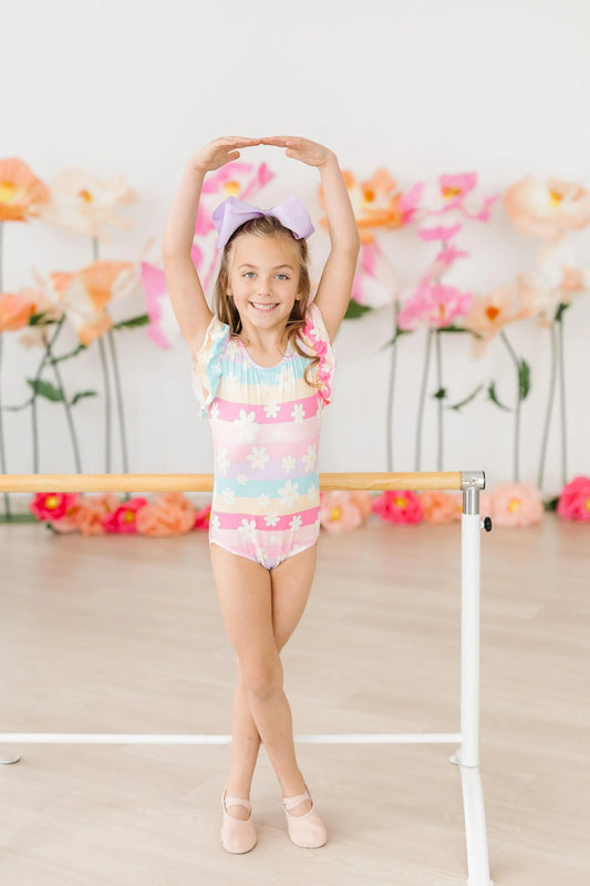 Daisy Dreams Flutter Sleeve Leotard