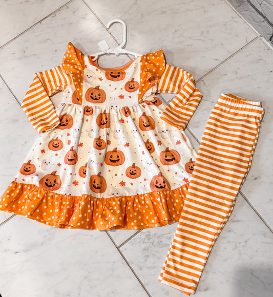 Halloween Friends Ruffle Tunic & Legging Set