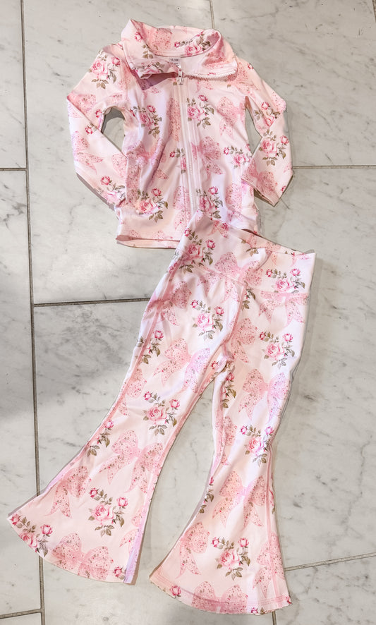 Rosey Bows Athletic Outfit
