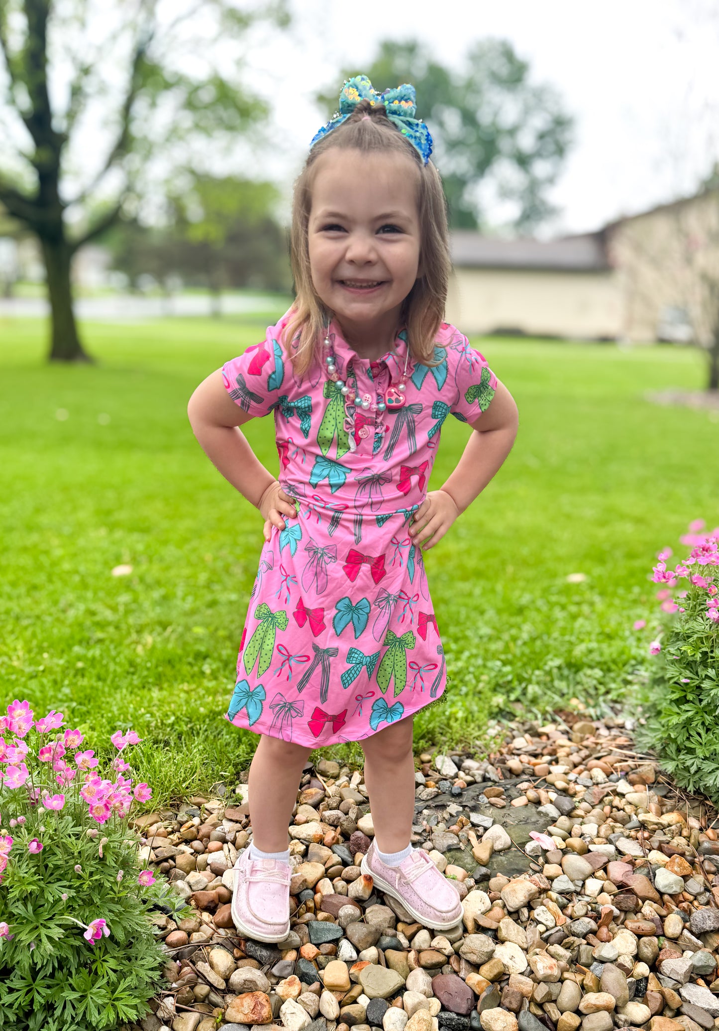 Twirls & Ties Polo Dress