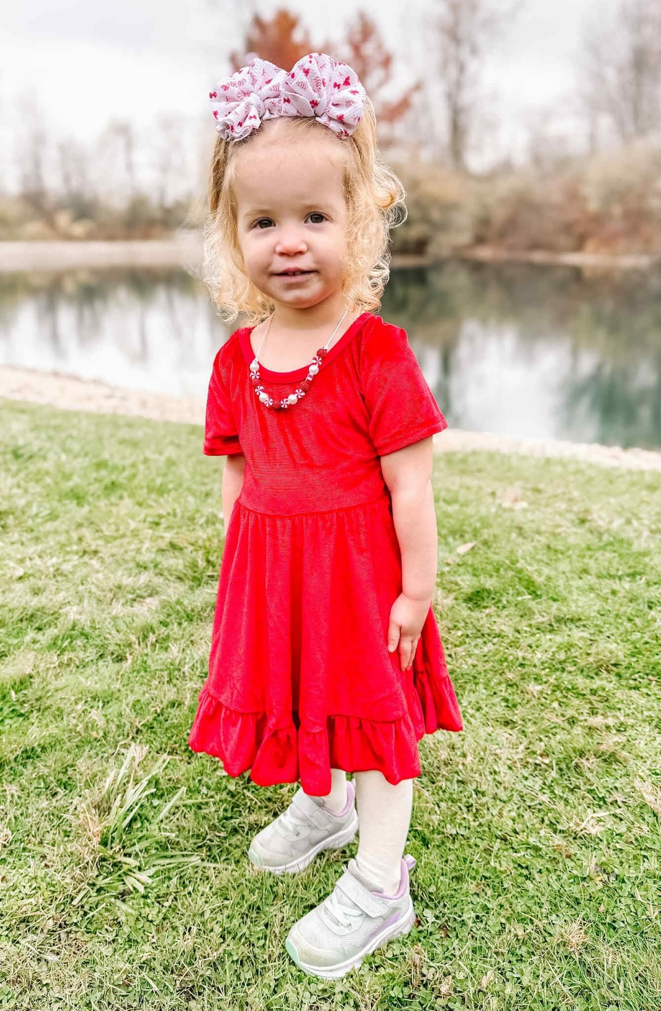 Red Velvet Classic Christmas Dress