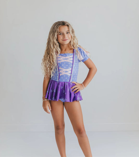 Purple Princess Skirted Leotard