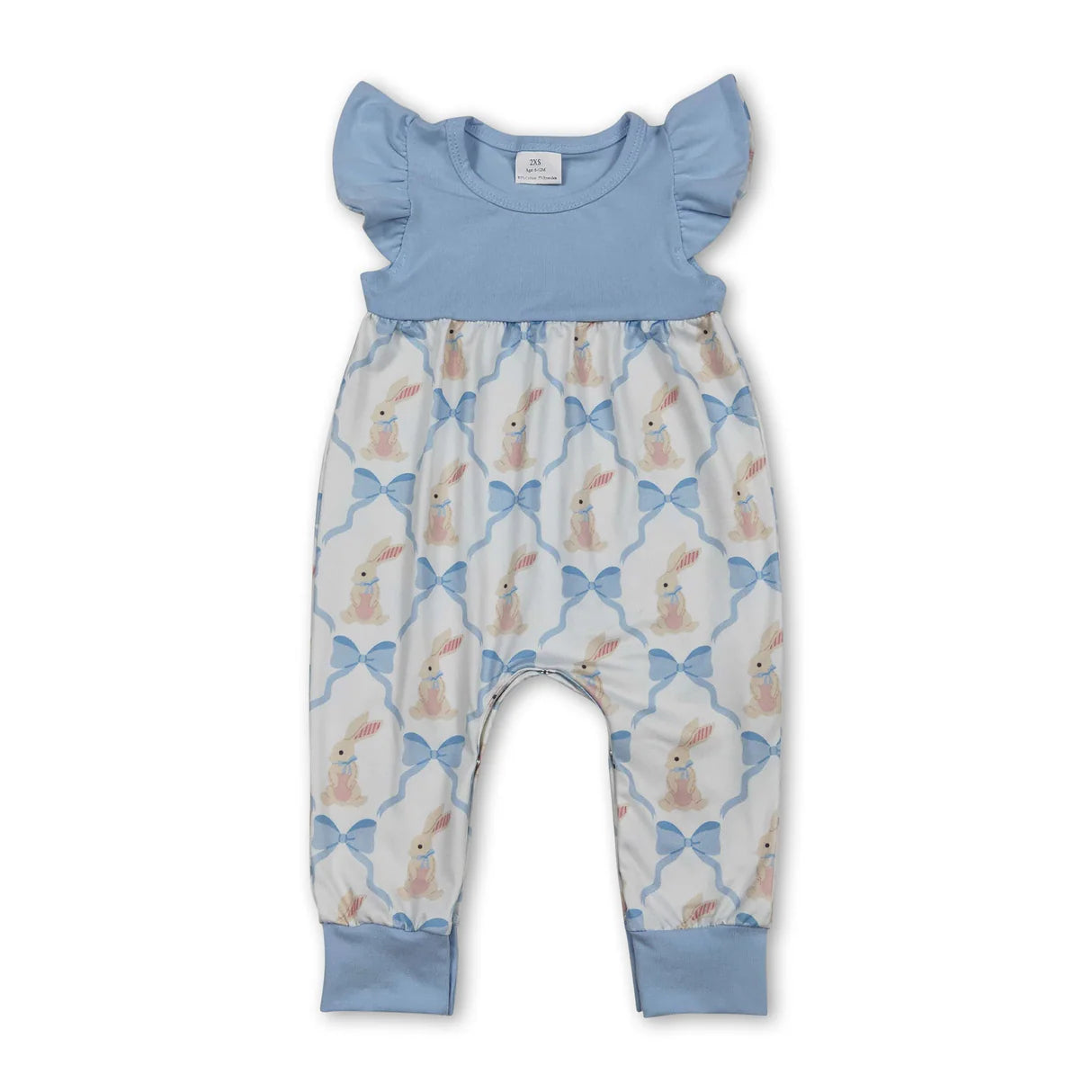 Infant Girls Flutter Bunny Romper