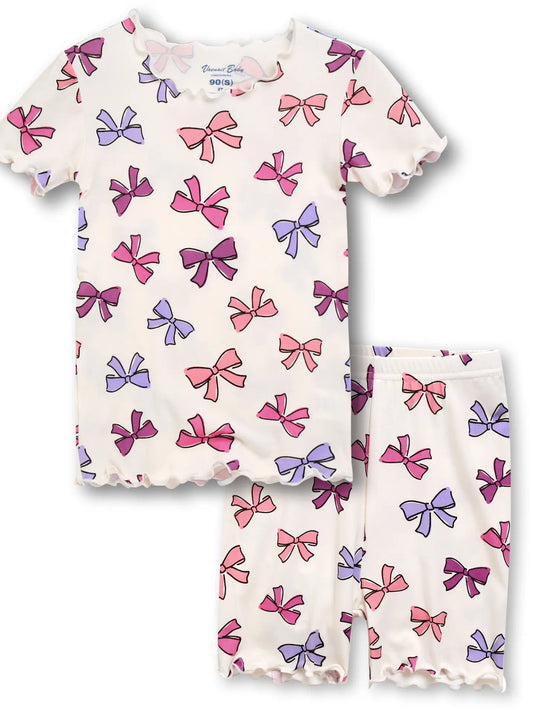 Beautiful Bows Bamboo Shorts Pajamas