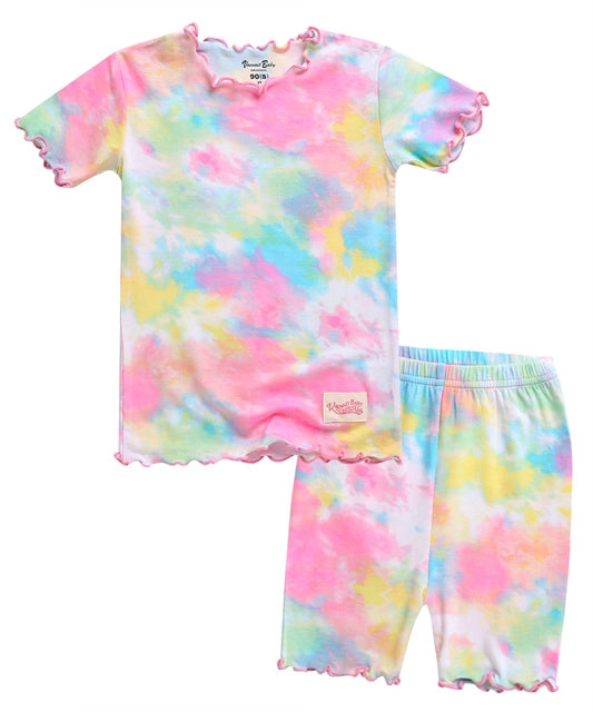 Tie Dye Bamboo Shorts Pajamas