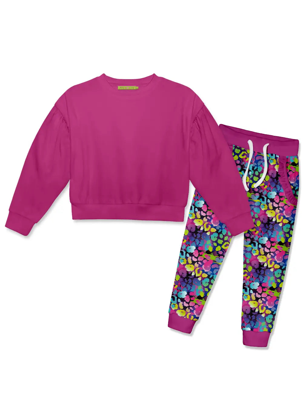 Pink Velour Sweatshirt & Velour Joggers